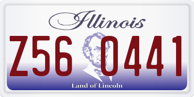 IL license plate Z560441