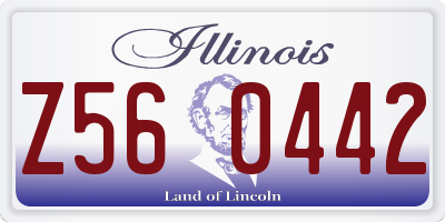 IL license plate Z560442