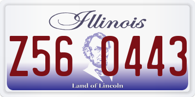 IL license plate Z560443