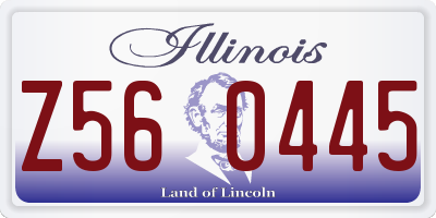 IL license plate Z560445
