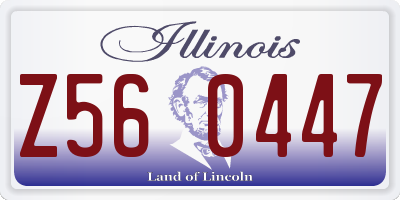 IL license plate Z560447