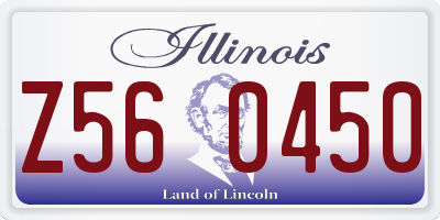IL license plate Z560450