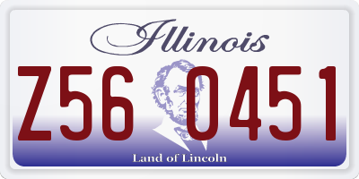 IL license plate Z560451
