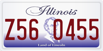 IL license plate Z560455