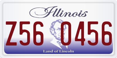 IL license plate Z560456