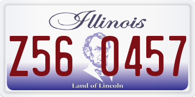 IL license plate Z560457