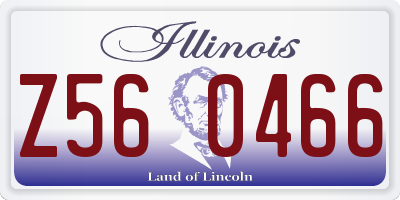 IL license plate Z560466