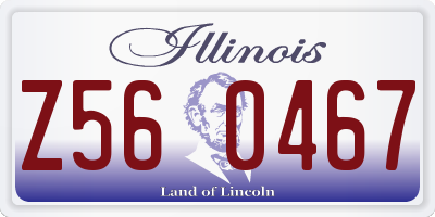 IL license plate Z560467