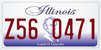 IL license plate Z560471