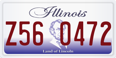 IL license plate Z560472