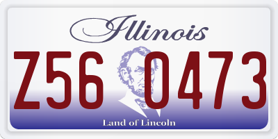 IL license plate Z560473