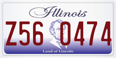 IL license plate Z560474