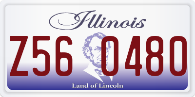 IL license plate Z560480