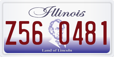 IL license plate Z560481
