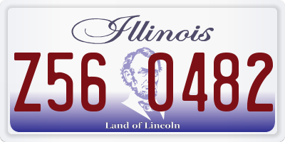 IL license plate Z560482