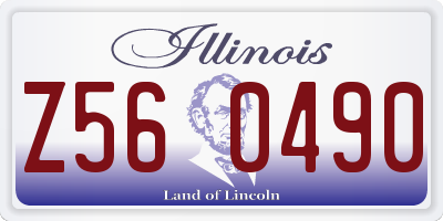 IL license plate Z560490