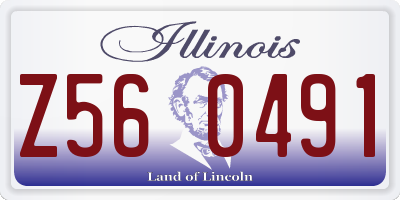 IL license plate Z560491