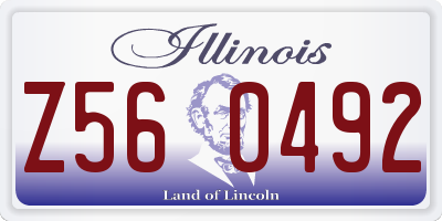 IL license plate Z560492