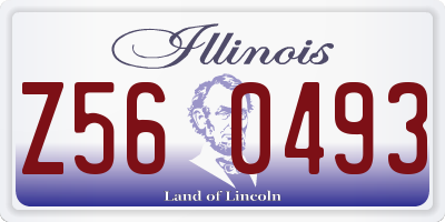 IL license plate Z560493