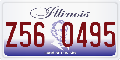 IL license plate Z560495