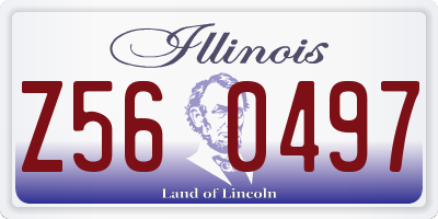 IL license plate Z560497