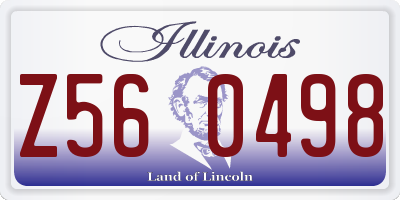 IL license plate Z560498