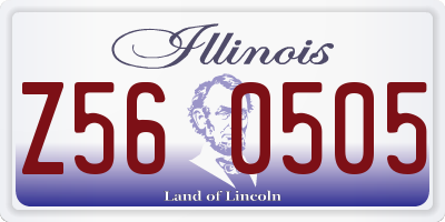 IL license plate Z560505