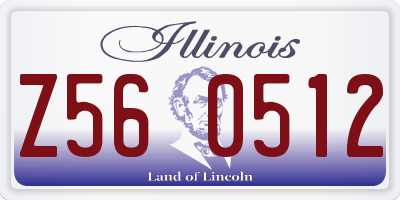 IL license plate Z560512
