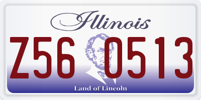 IL license plate Z560513