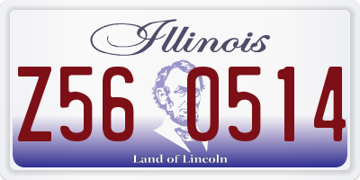 IL license plate Z560514