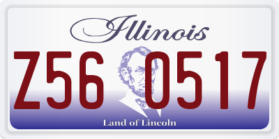 IL license plate Z560517