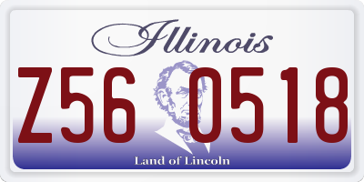 IL license plate Z560518