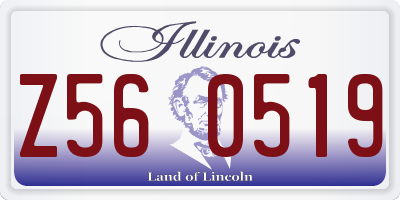 IL license plate Z560519
