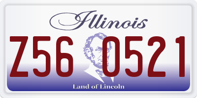 IL license plate Z560521