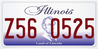 IL license plate Z560525