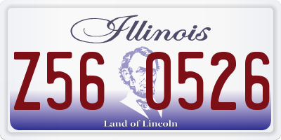 IL license plate Z560526