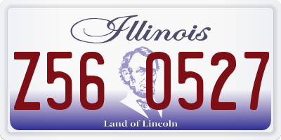 IL license plate Z560527