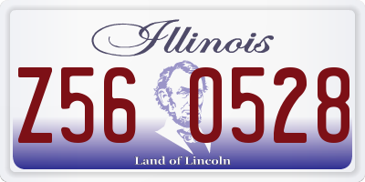 IL license plate Z560528