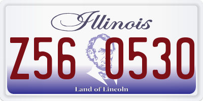 IL license plate Z560530