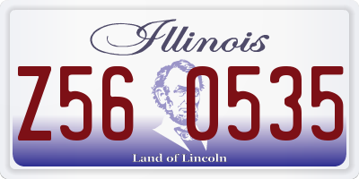 IL license plate Z560535