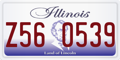 IL license plate Z560539
