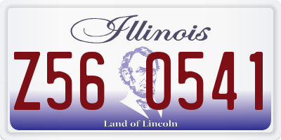 IL license plate Z560541