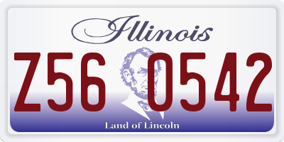 IL license plate Z560542