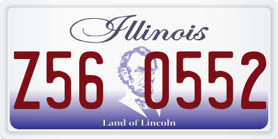 IL license plate Z560552