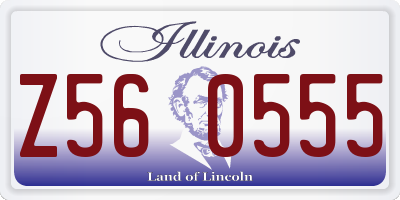 IL license plate Z560555