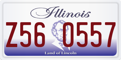 IL license plate Z560557