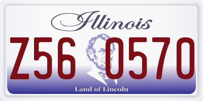 IL license plate Z560570