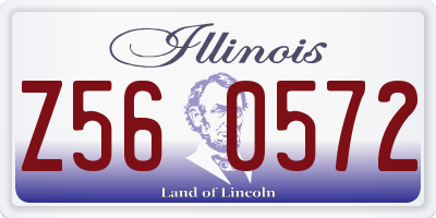 IL license plate Z560572