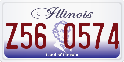 IL license plate Z560574