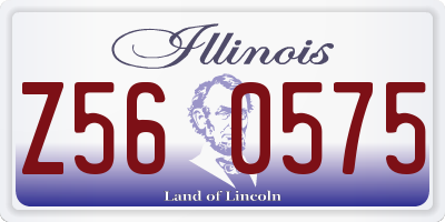 IL license plate Z560575
